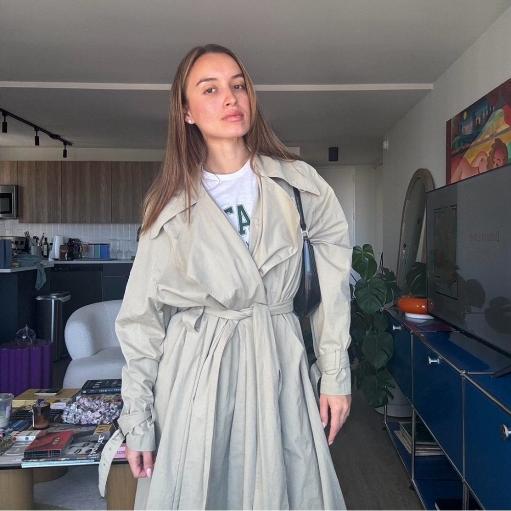 Octette oversized beige trench coat